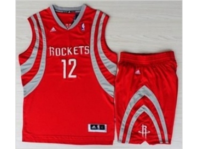 nba houston rockets #12 howard red [revolution 30 swingman suits]